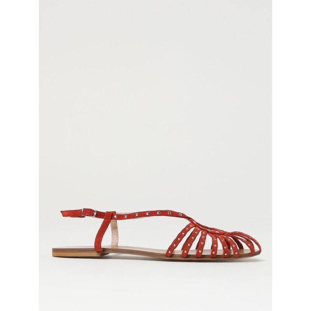 Anna F. Flat Sandals Woman Rust